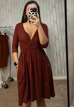 Load image into Gallery viewer, Dark Rust Dress
