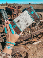 Load image into Gallery viewer, Turquoise Vibes Wallet a Haute Southern Hyde by Beth Marie Exclusive