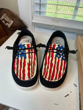 Load image into Gallery viewer, Tooled flag Hey Dudes womens