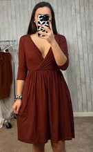 Load image into Gallery viewer, Dark Rust Dress