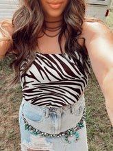 Load image into Gallery viewer, The Henley Zebra Top