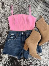 Load image into Gallery viewer, The Pink Rhinestone Top