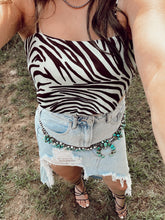 Load image into Gallery viewer, The Henley Zebra Top