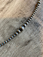 Load image into Gallery viewer, 22 inch Sterling Silver Pearls graduated necklace