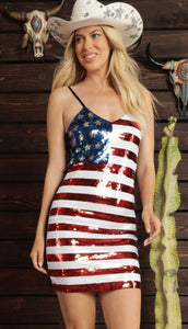 American Flag Mini Dress