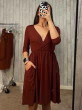 Load image into Gallery viewer, Dark Rust Dress