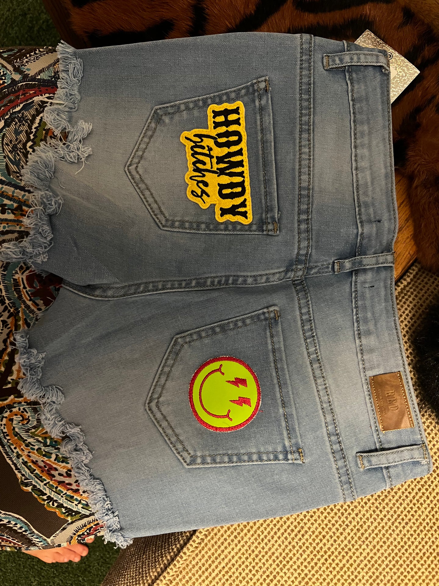 Howdy B*tches Patch Shorts