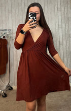 Load image into Gallery viewer, Dark Rust Dress