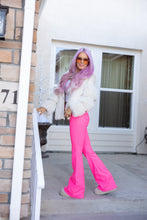 Load image into Gallery viewer, Fiona High Waisted Bell Bottom Flare Jeans - Pink