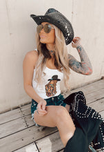 Load image into Gallery viewer, Thunderbird Brand- Tattoo’d Cowgirl Tank Top