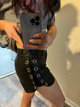 Load image into Gallery viewer, Faux Leather Ribbon Shorts