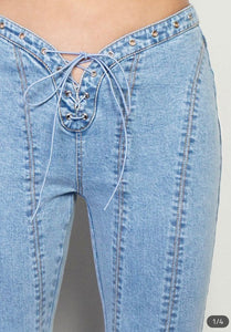 Thats so 2000s Lace Up Jeans