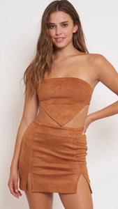 Suede Tube Top